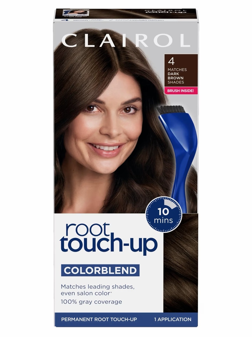 4 Pack Clairol Root Touch Up Hair Color Boxes in Shade 4 Dark Brown Brand New